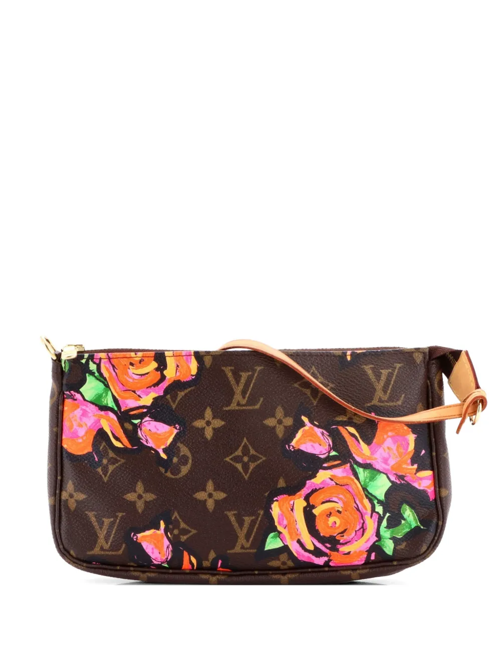 Louis Vuitton Pre-Owned Borsa a spalla Pochette Accessoires Limited Edition Monogram Roses - Marrone