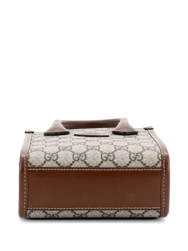 Gucci Pre-Owned インターロッキングG パッチ トート GGコーテッド