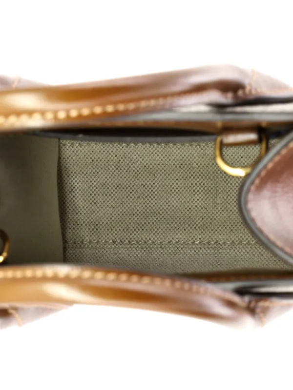 Gucci Pre-Owned インターロッキングG パッチ トート GGコーテッド