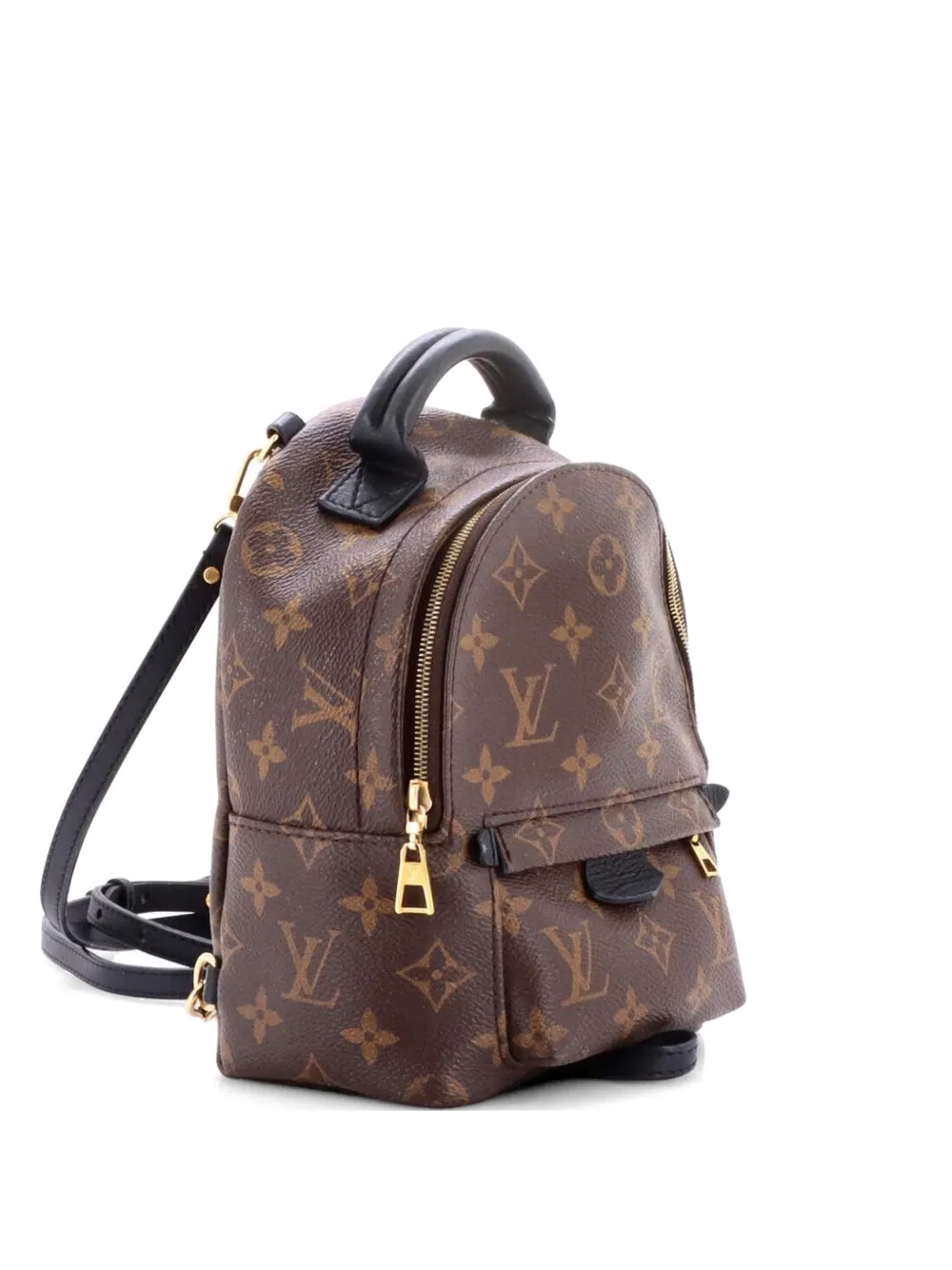 Louis Vuitton Pre-Owned Zaino Palm Springs mini in tela con monogramma - Marrone