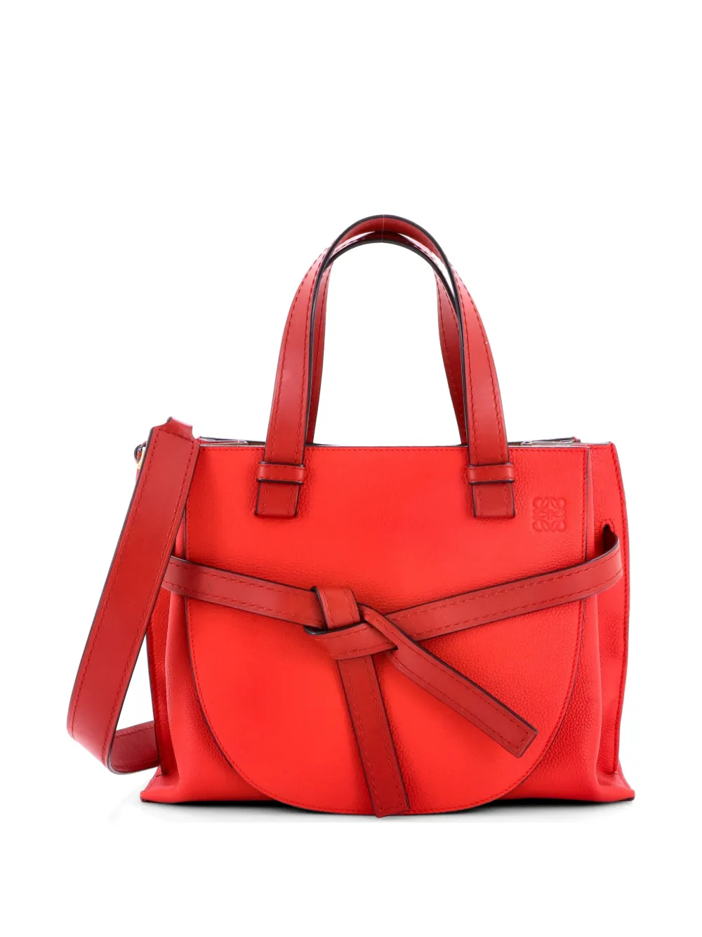 Loewe Pre-Owned Borsa a tracolla Gate piccola in pelle - Rosso