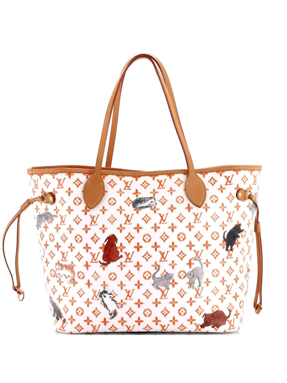 Louis Vuitton Pre-Owned Neverfull NM Limited Edition Grace Coddington Catogram MM Tote Bag - Mehrfarbig