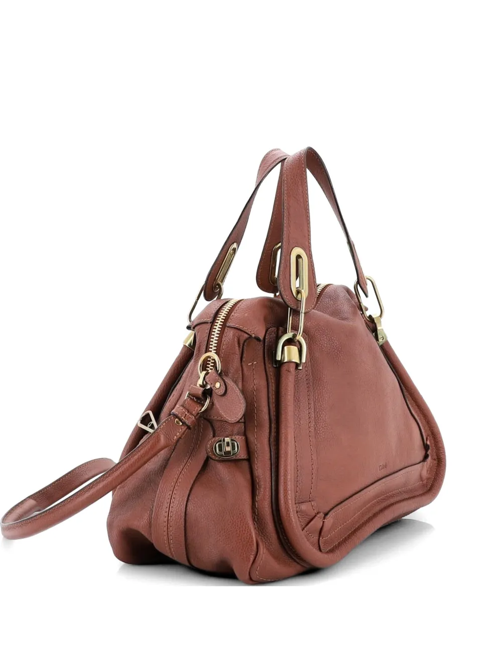 Chloé Pre-Owned Paraty Handbag Quilted Leather Medium shoulder bag - Brown