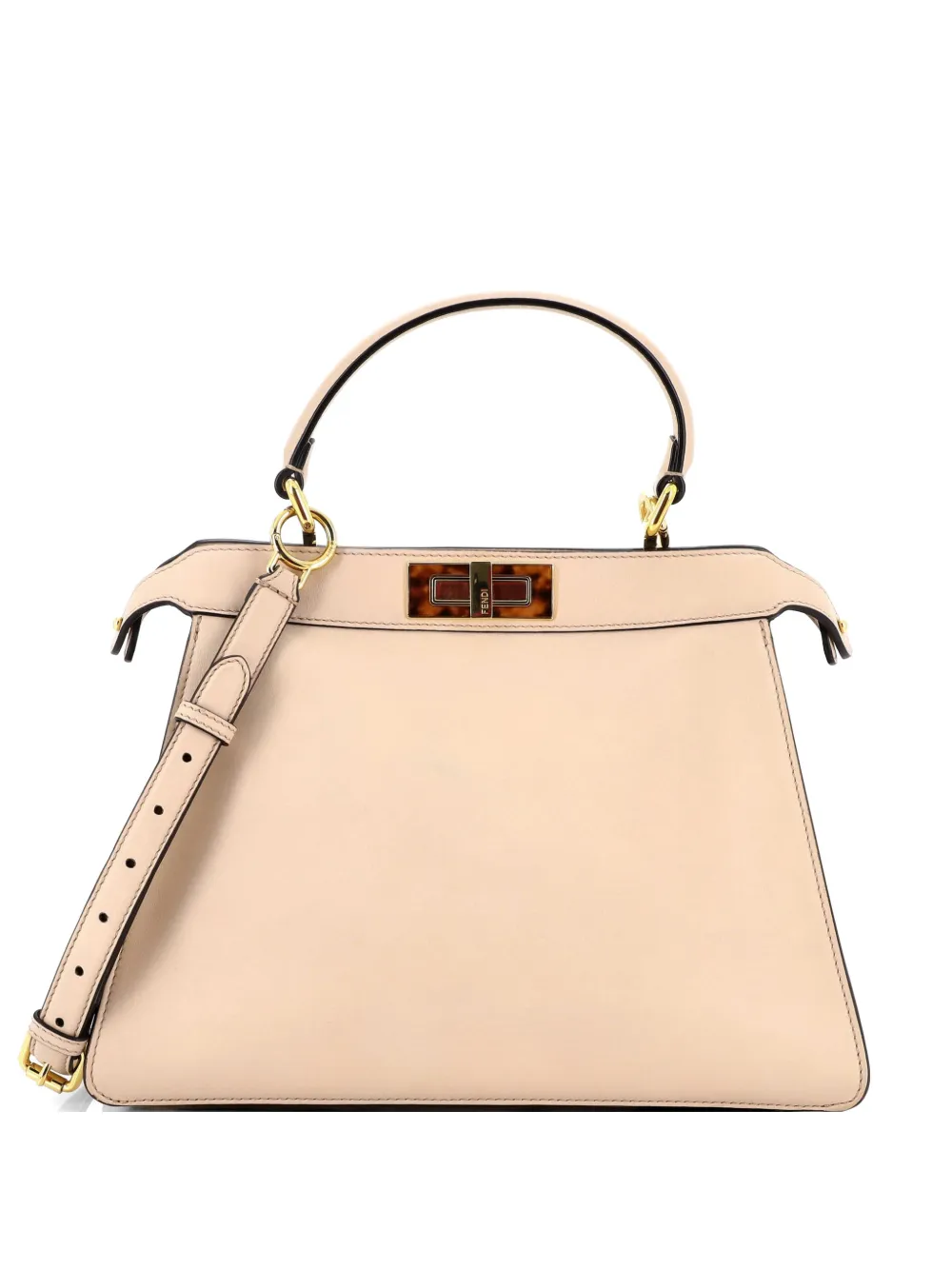 Fendi Pre-Owned Borsa a tracolla Peekaboo ISeeU media in pelle - Toni neutri