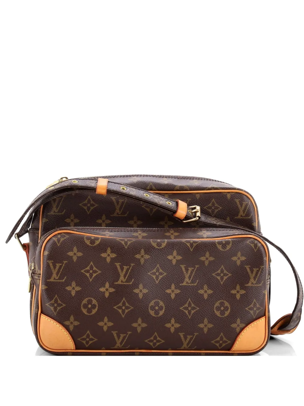 Louis Vuitton Pre-Owned Borsa a tracolla Nil 28 in tela con monogramma - Marrone