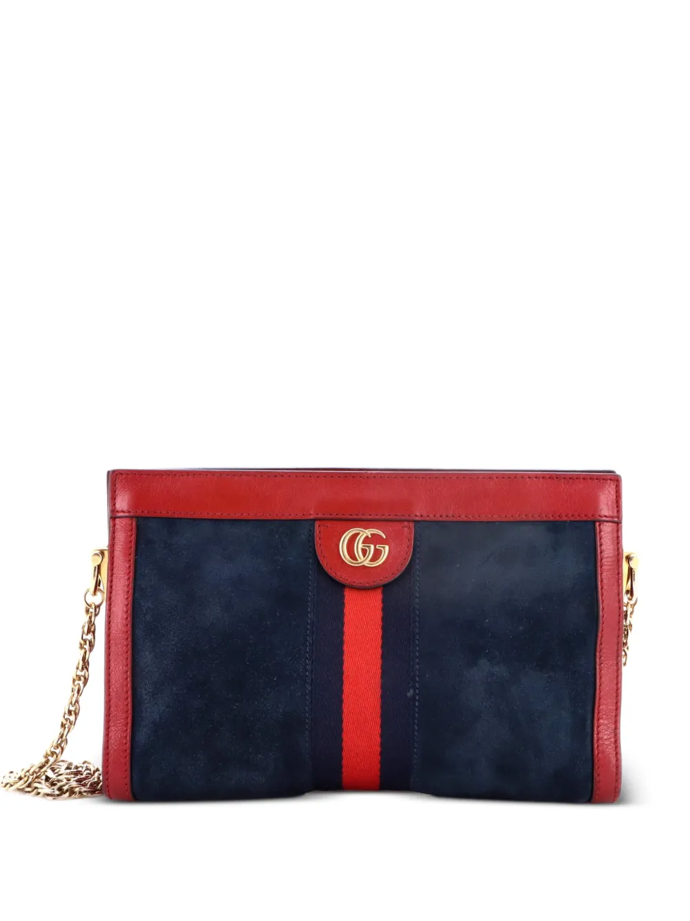 Gucci Pre-Owned Borsa a spalla Ophidia Chain piccola - Blu