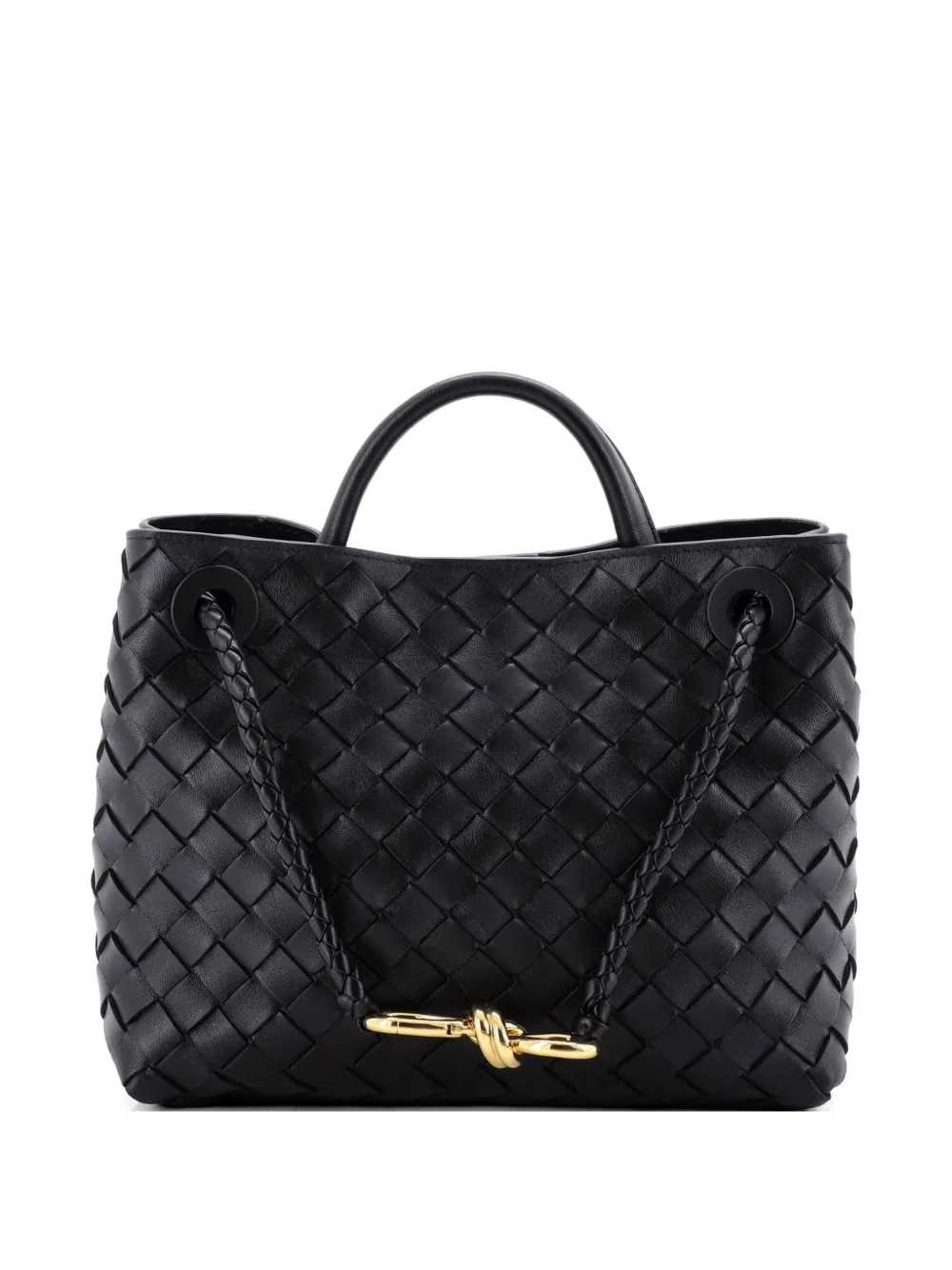 Bottega Veneta Pre-Owned Borsa a tracolla Andiamo piccola in nappa con design Intrecciato - Nero
