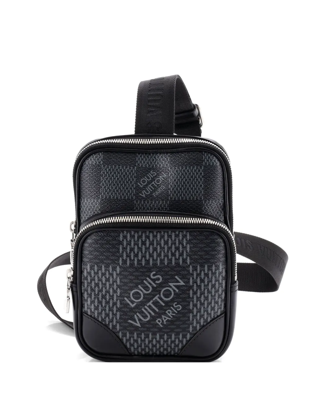 Louis Vuitton Pre-Owned Borsa a tracolla Amazone Sling Bag Limited Edition Damier Graphite 3D - Nero