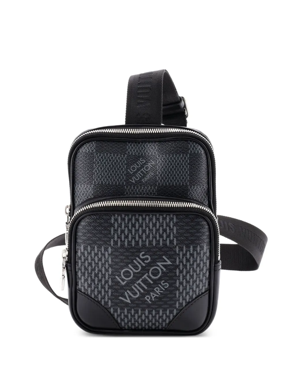 Louis Vuitton Pre-Owned Borsa a tracolla Amazone Sling Bag Limited Edition Damier Graphite 3D - Nero