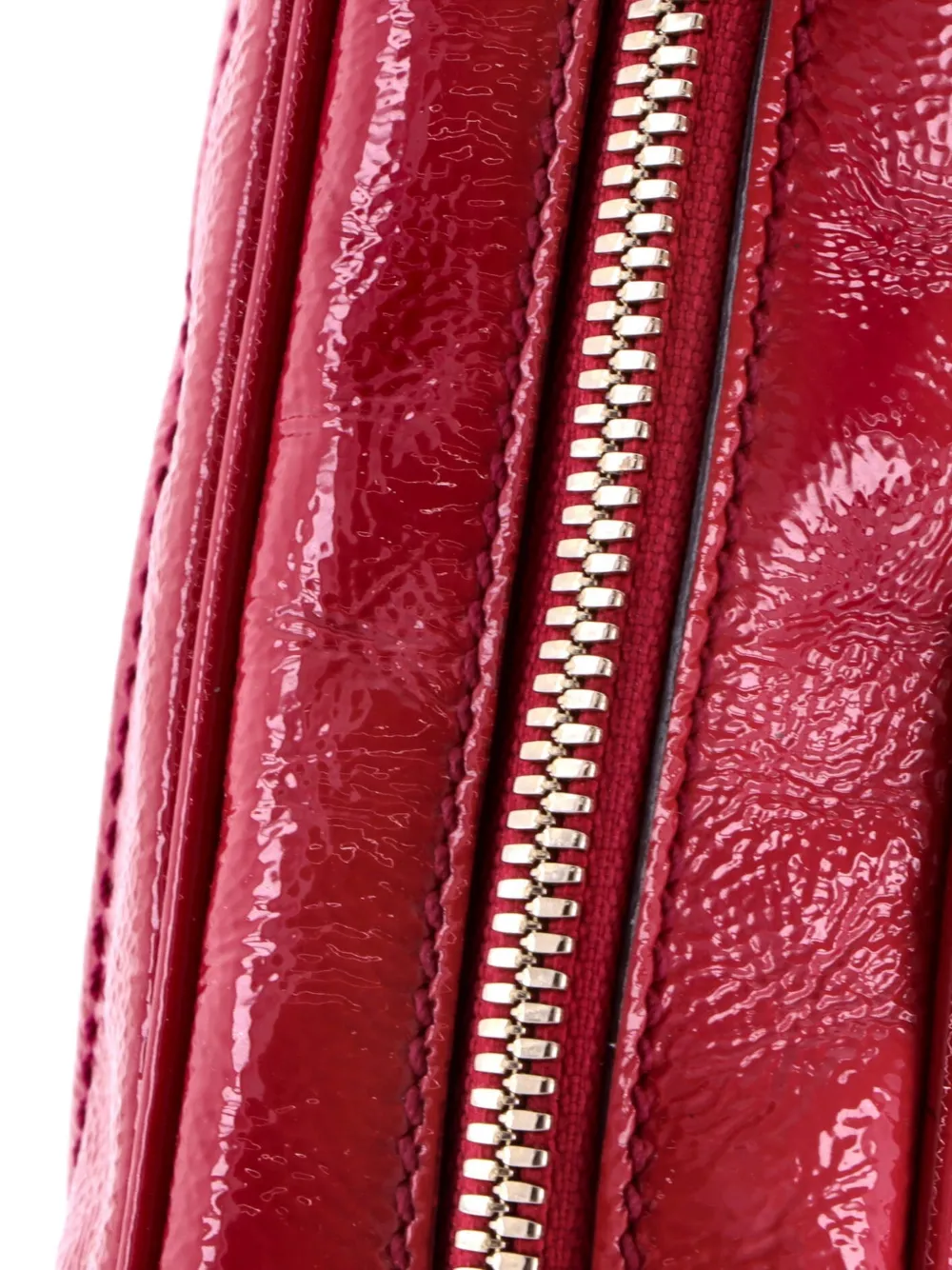 Gucci Pre-owned Soho Disco Patent Small Crossbody Bag in Pink, view 5
