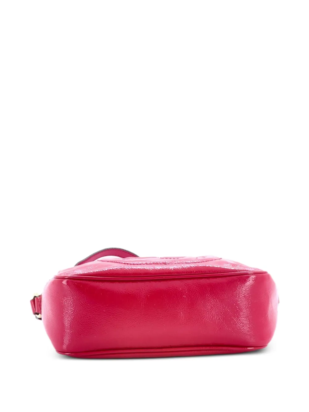 Gucci Pre-owned Soho Disco Patent Small Crossbody Bag in Pink, view 3