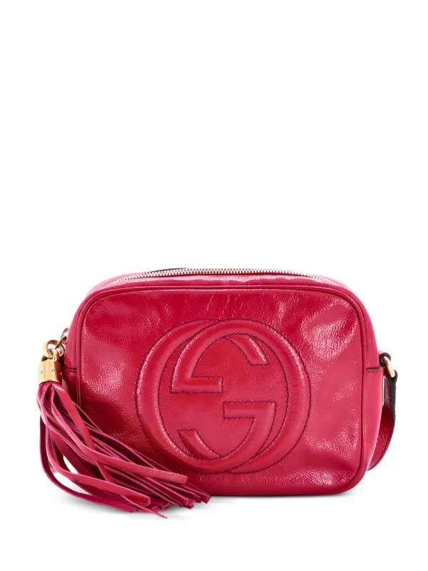 Gucci Pre-owned Soho Disco Patent Small Crossbody Bag in Pink
