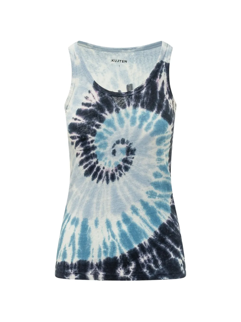 kujten tie-dye sleeveless top - Blu