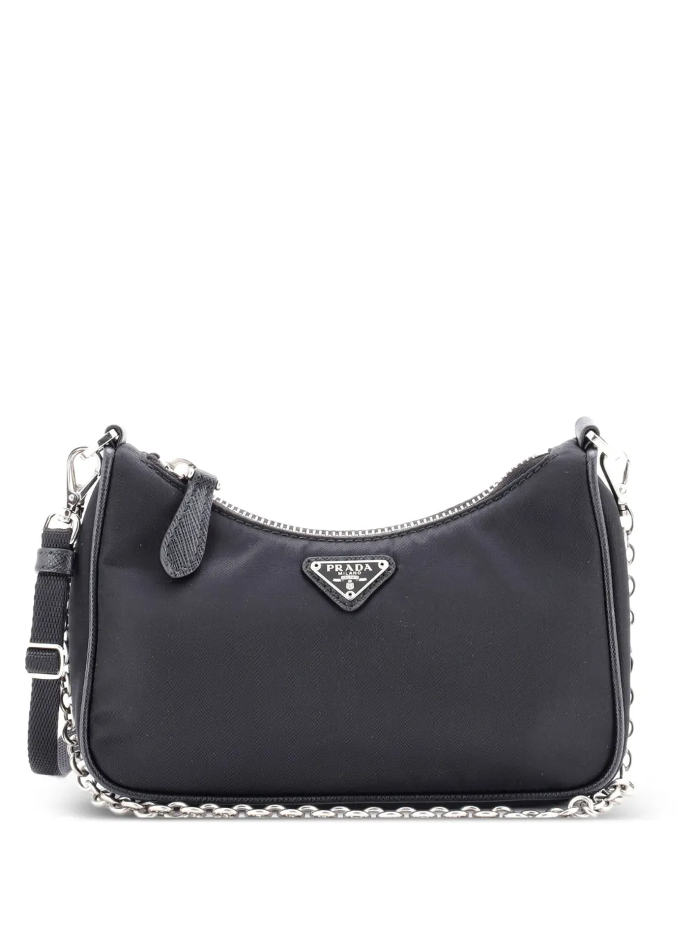 Prada Pre-Owned Re-Edition Tessuto Schultertasche - Schwarz