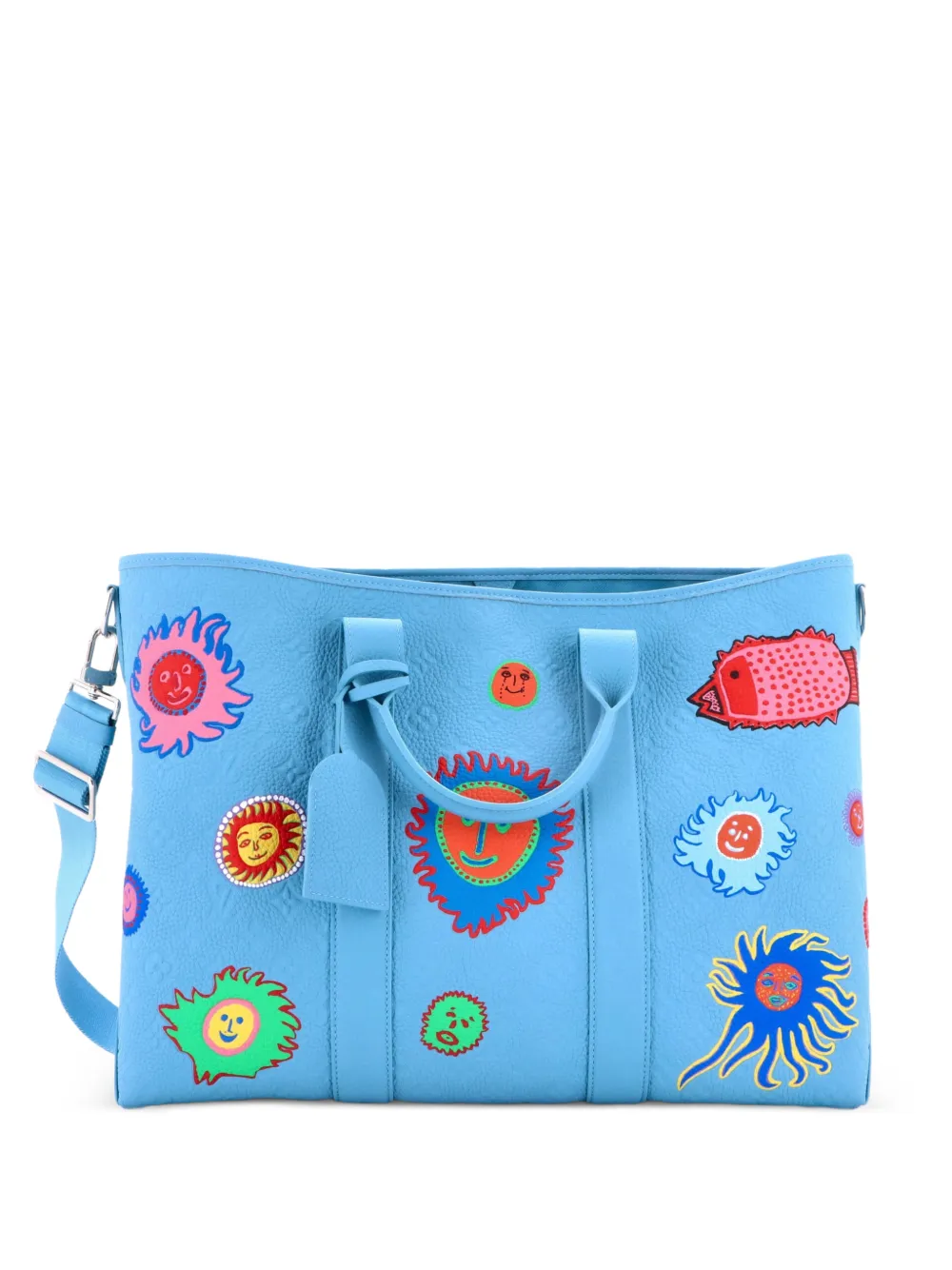 Louis Vuitton Pre-Owned Borsa tote Weekend Yayoi Kusama Faces - Blu