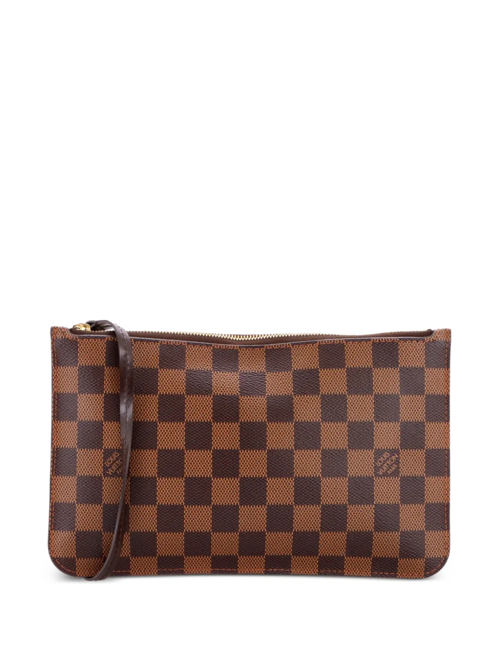 Louis Vuitton Pre-Owned Pouch Neverfull Pochette grande in tela Damier - Marrone