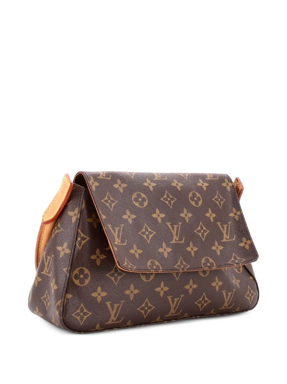 Louis Vuitton Pre-Owned Borsa a tracolla Looping mini in tela con monogramma - Marrone