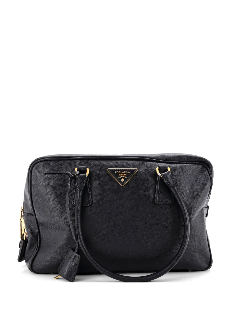 Prada Pre-Owned Borsa a mano Bauletto media - Nero