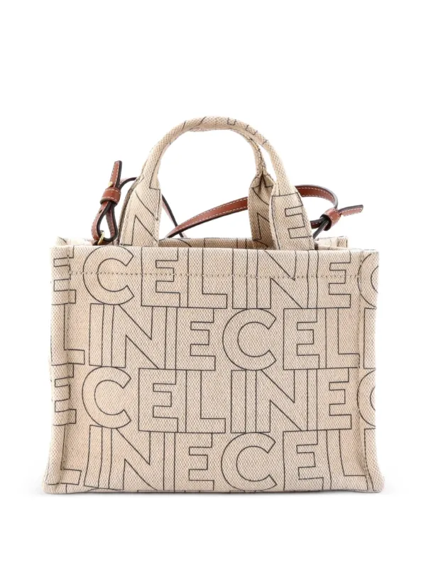 Celine Pre-Owned カバ タイス トリオンフ プリント キャンバス