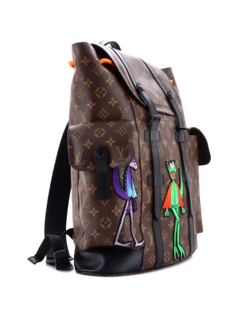 Louis Vuitton Pre-Owned mochila Christopher Monogram Canvas with LV Friends Patch PM
