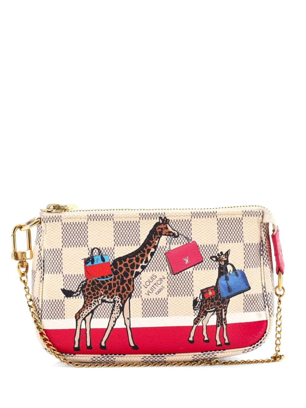 Louis Vuitton Pre-Owned Clutch Pochette Accessoires Limited Edition Damier Mini - Toni neutri