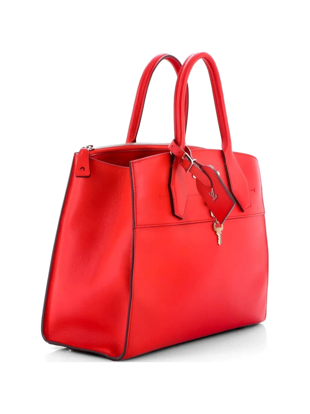 Louis Vuitton Pre-Owned Borsa tote City Steamer MM in pelle - Rosso