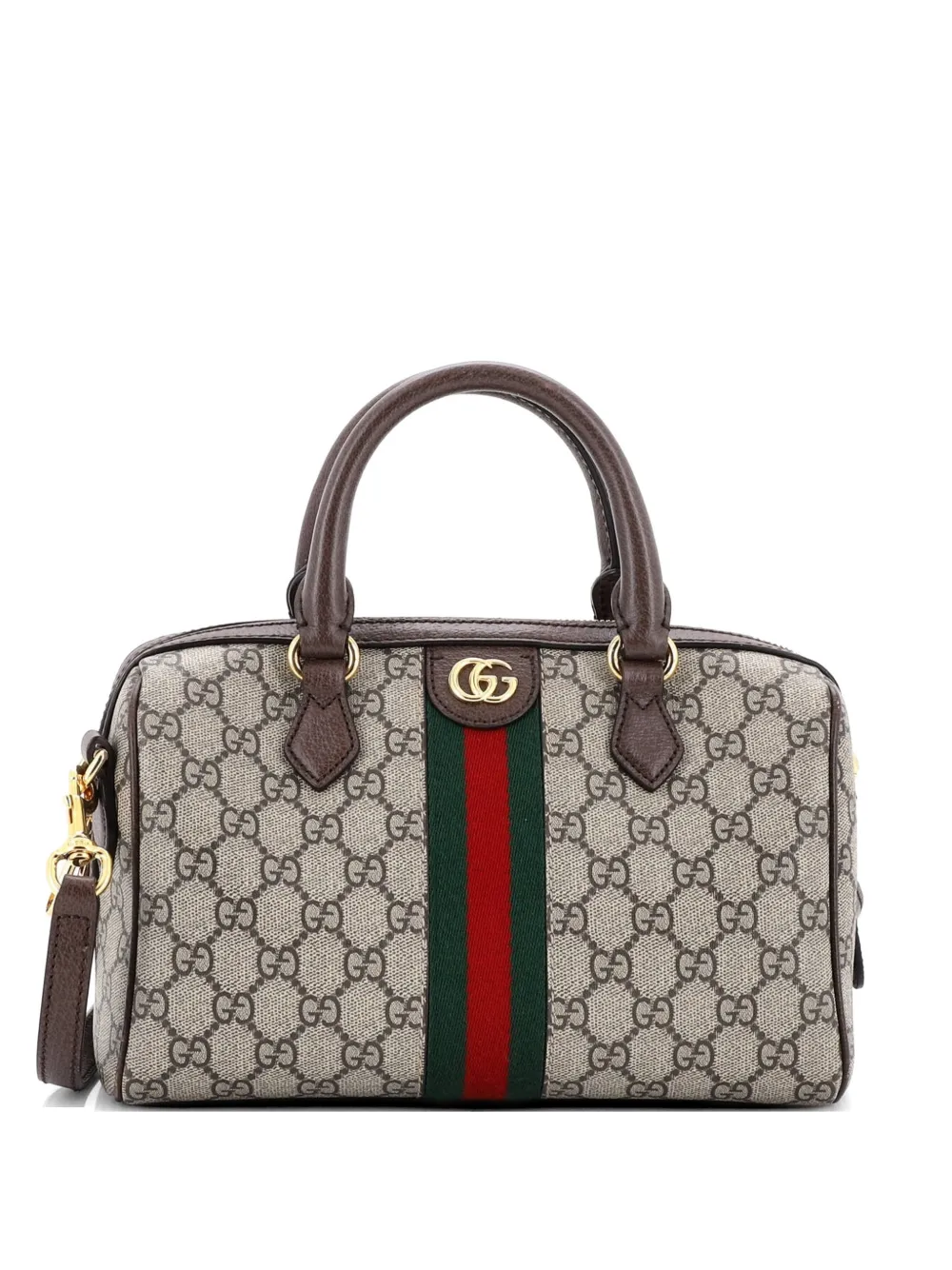 Gucci Pre-Owned Borsa a tracolla Ophidia Convertible Boston - Marrone