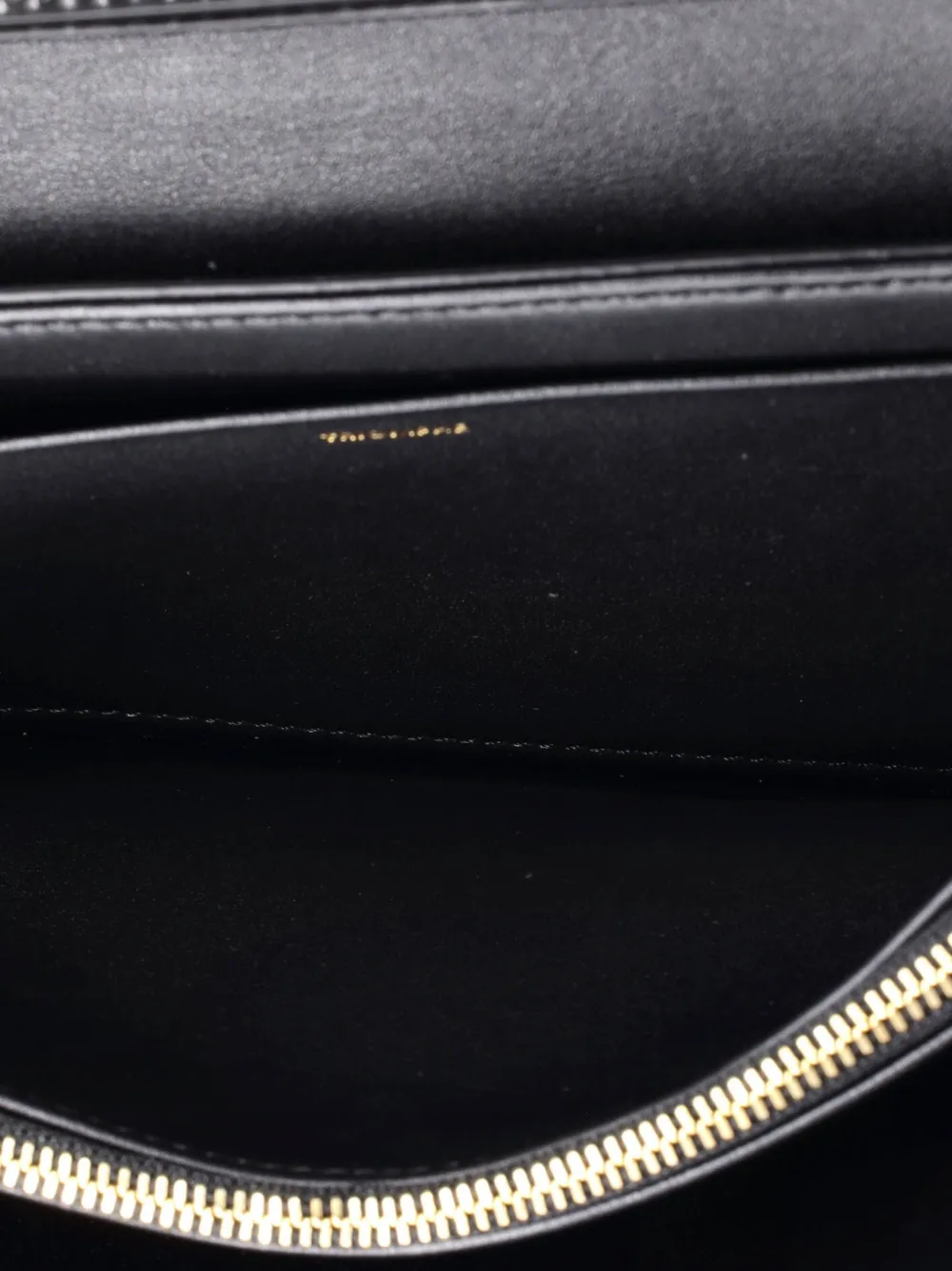 Celine Pre-owned Trapeze Triomphe Smooth Calfskin Shoulder Bag in Black, view 5