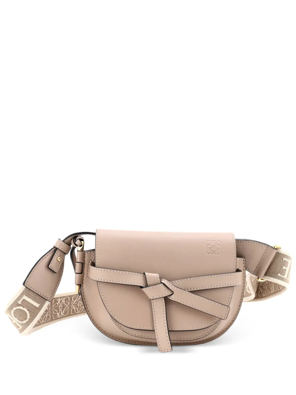 Loewe Pre-Owned Borsa a spalla Gate Dual mini in pelle con tracolla - Toni neutri