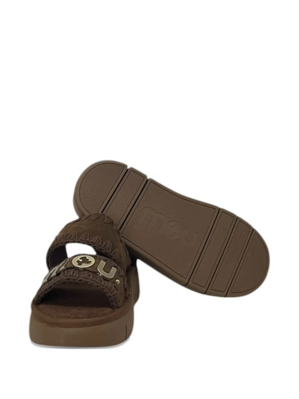 Mou Bounce logo-plaque sandals Bruin