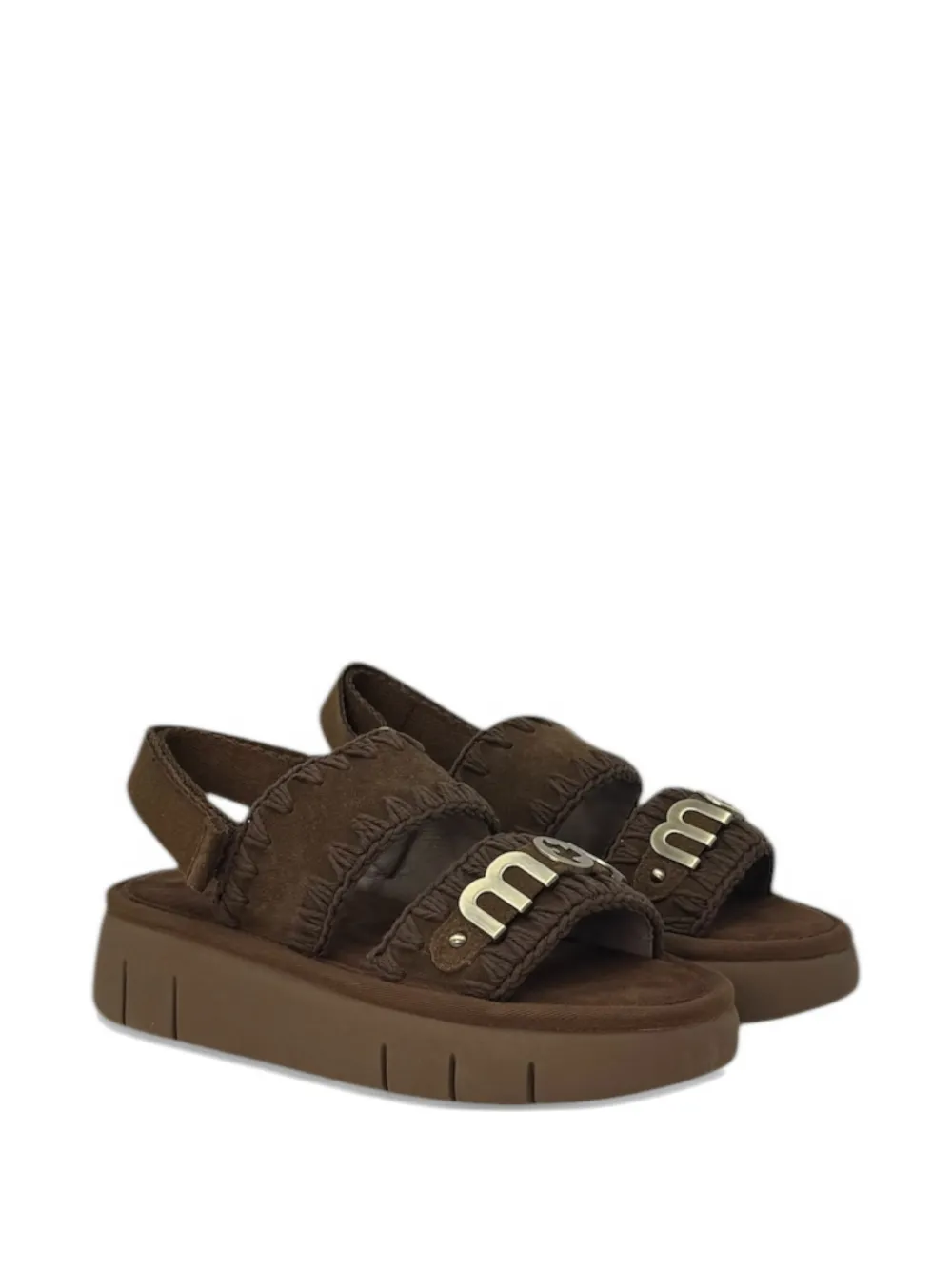 Mou Bounce logo-plaque sandals Bruin