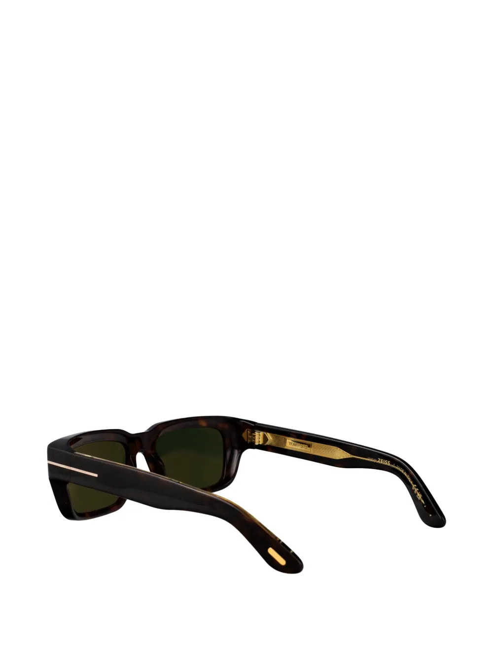 TOM FORD Eyewear Zonnebril met rechthoekig montuur Bruin