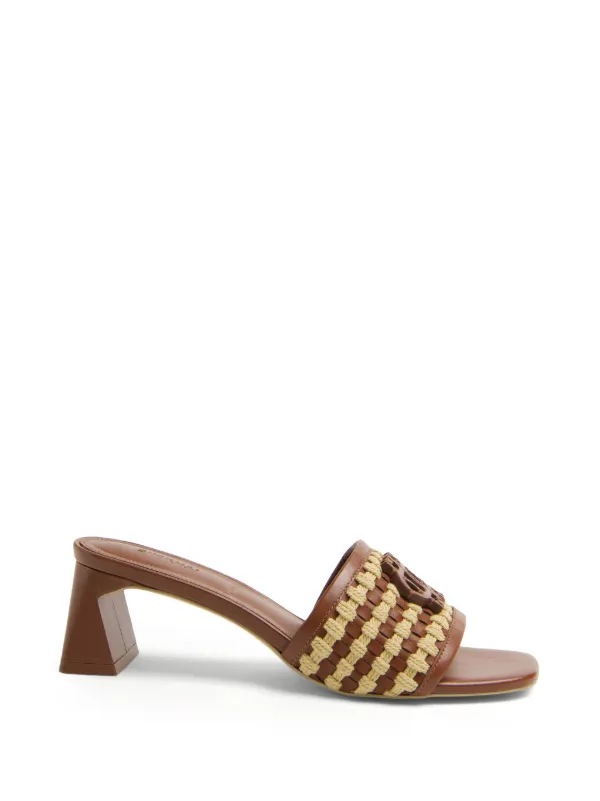 Simkhai Sydney Heeled Sandals in Brown