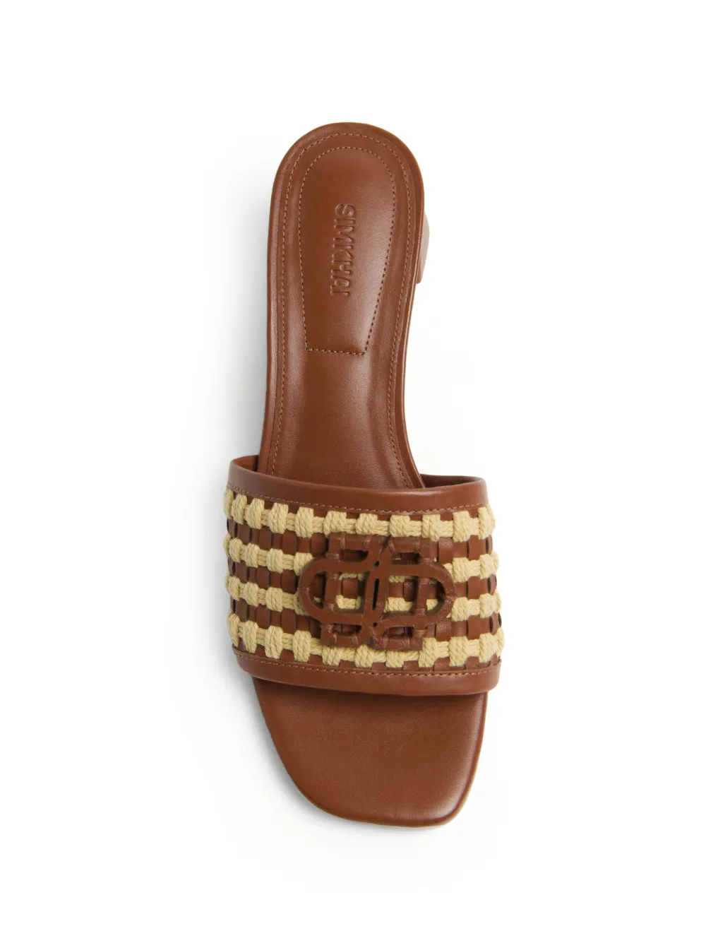 SIMKHAI Sydney Heeled Sandals in Brown, view 3