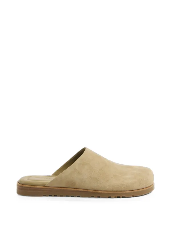 Simkhai Emery Suede Clogs in Neutrals