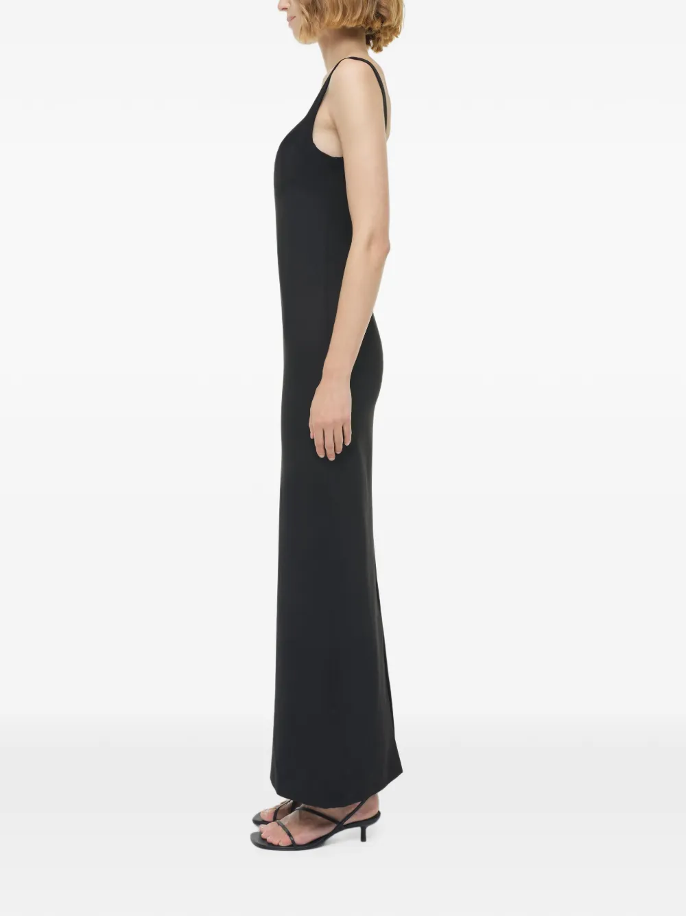 SIMKHAI Cabot sculpted maxi dress Zwart
