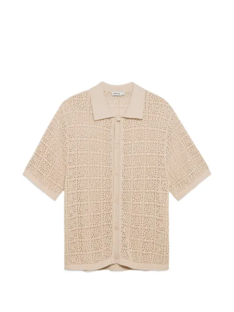 Simkhai Billy crochet-knit shirt