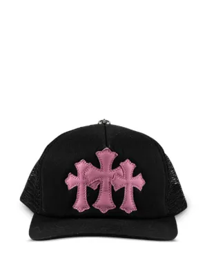 Chrome Hearts triple-cross Trucker Baseball Cap | Black | FARFETCH
