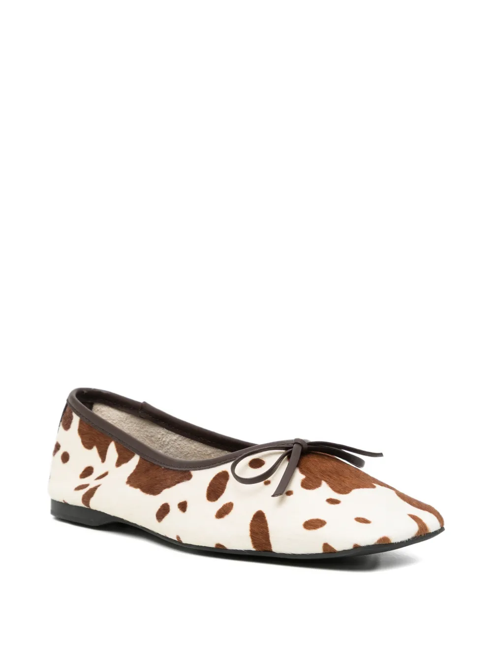 Senso Becca VI cow-print ballet flats Beige