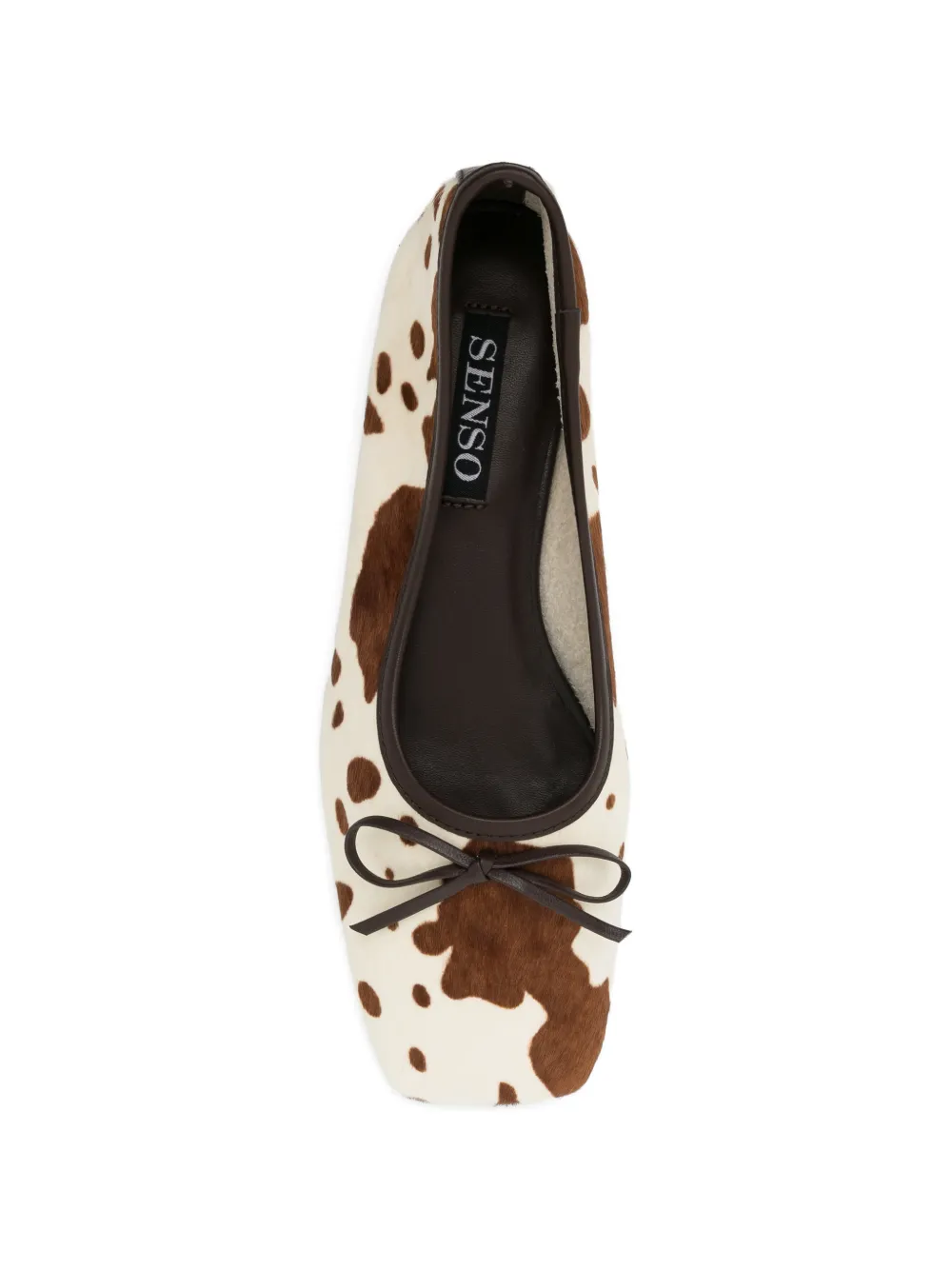 Senso Becca VI cow-print ballet flats Beige