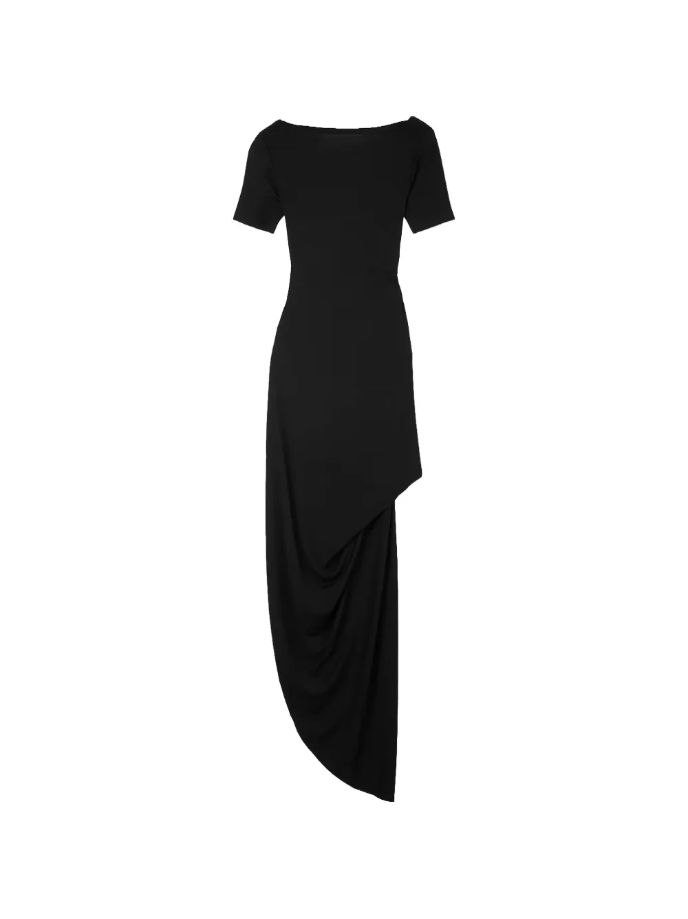 Jacquemus asymmetric draped dress - Black