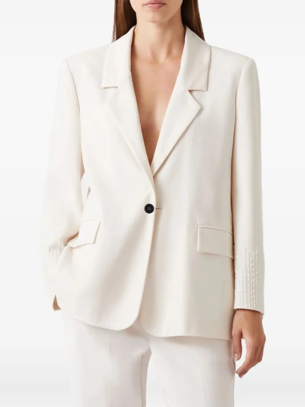 Marella Blazer verfraaid met kralen Wit