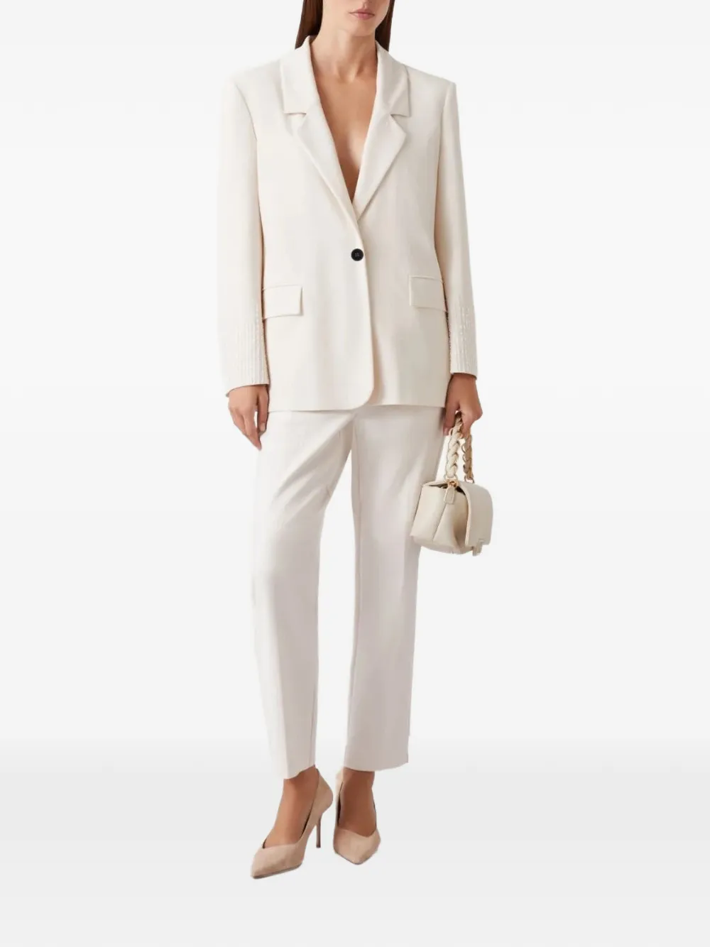 Marella Blazer verfraaid met kralen Wit