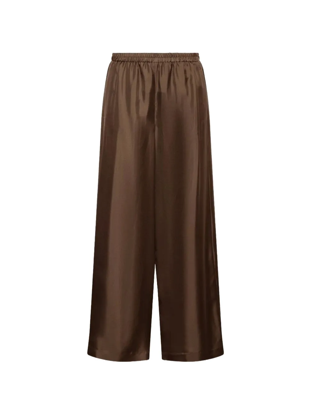 Marella elasticated-waistband silk trousers - Braun