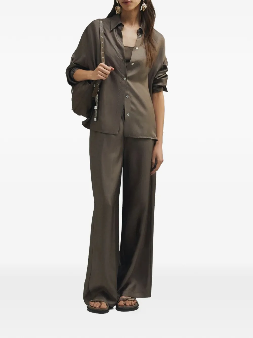 Marella Button-up overhemd Bruin