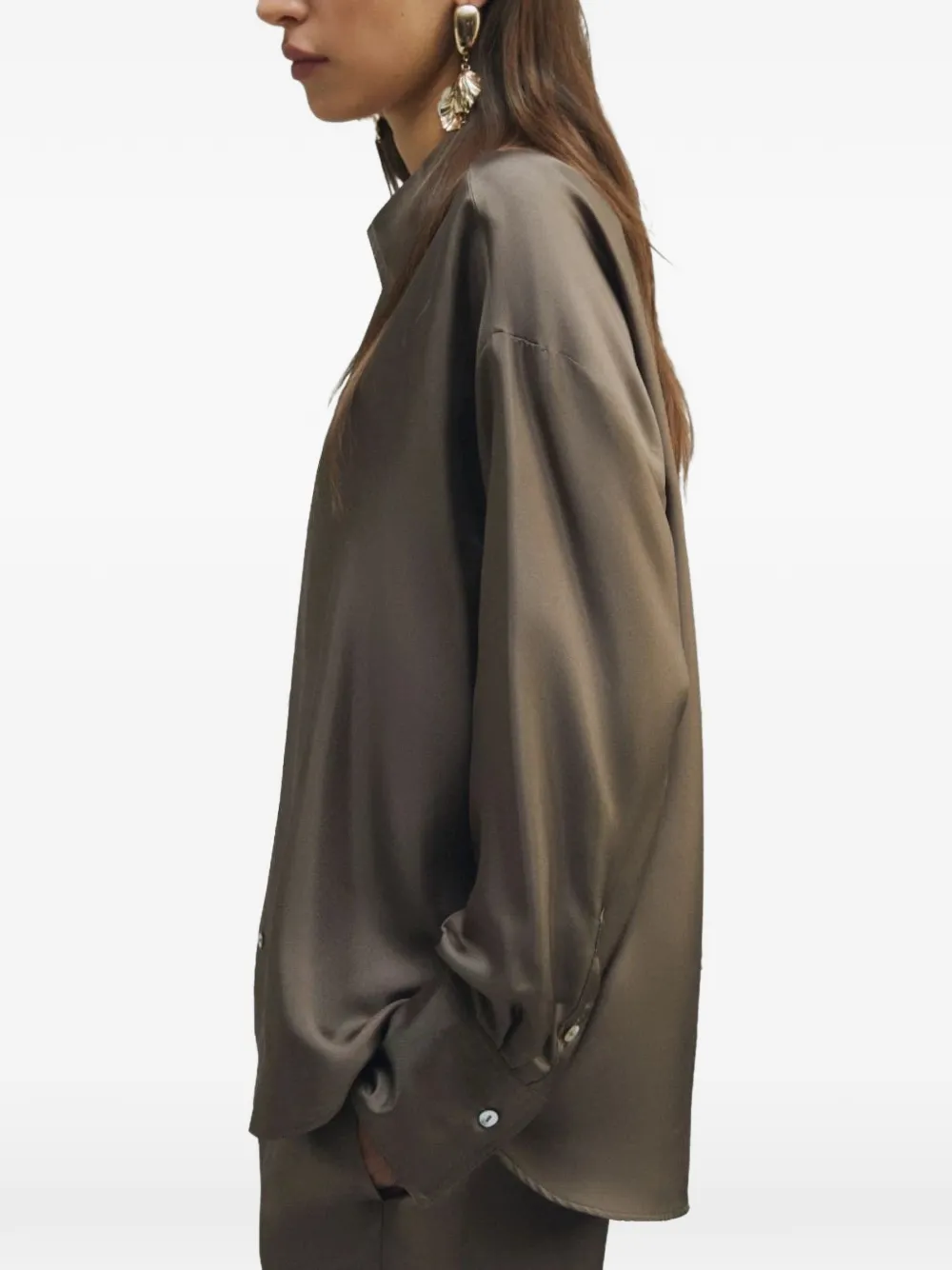 Marella Button-up overhemd Bruin