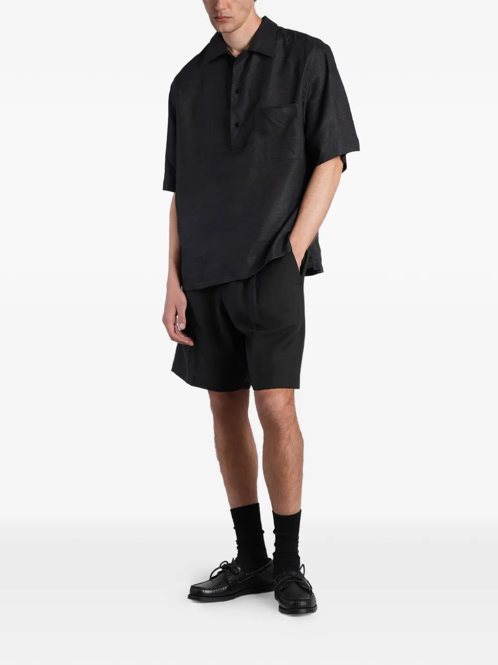 Costumein Polx poloshirt met korte mouwen Zwart