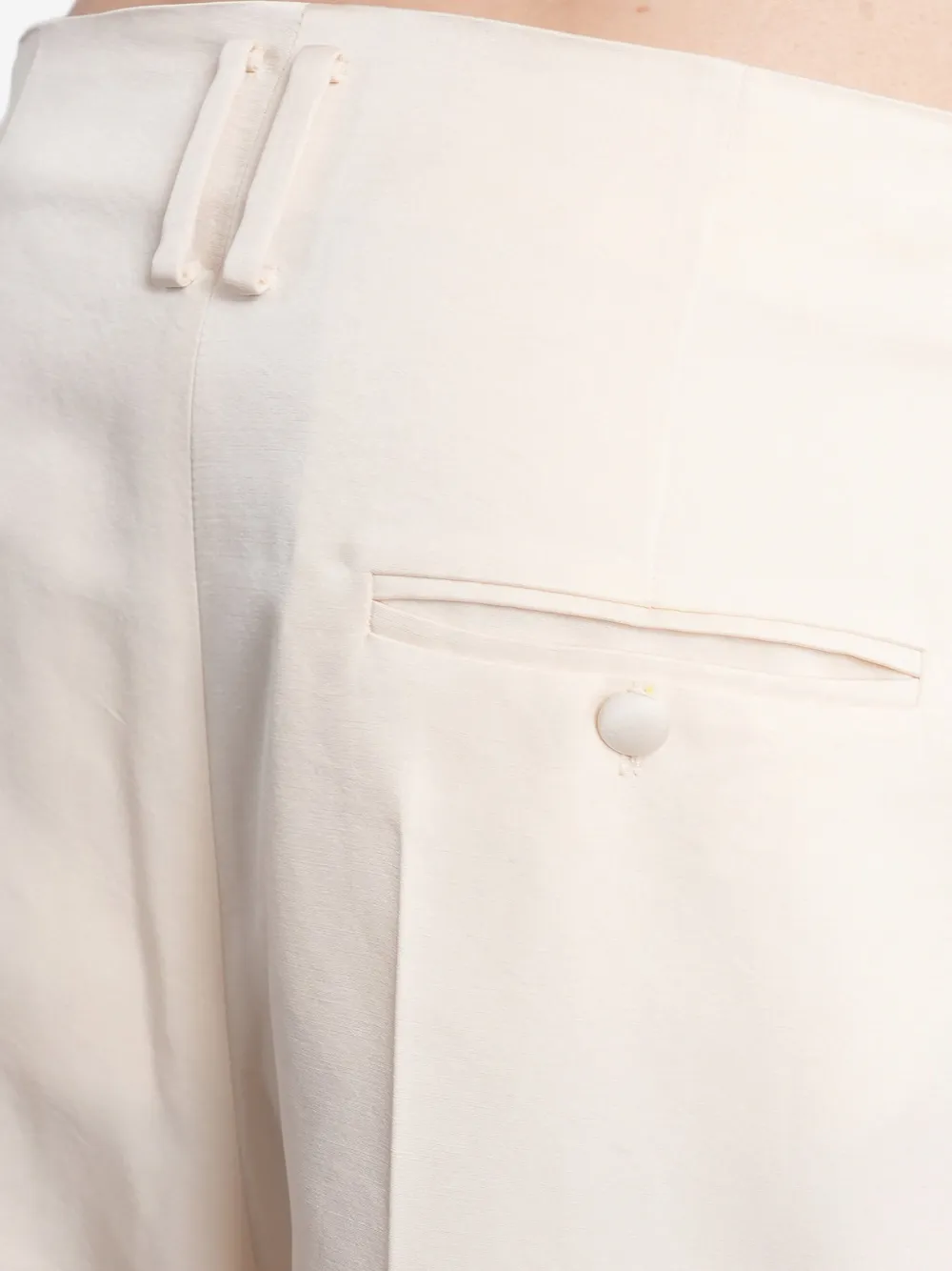 Magda Butrym Straight plooibroek Beige
