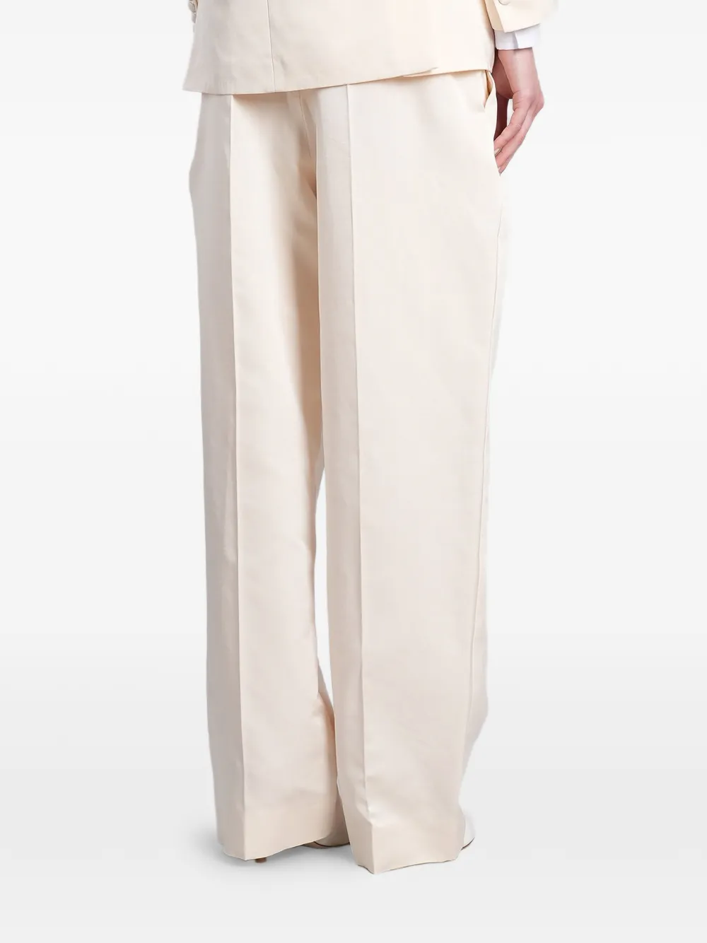 Magda Butrym Straight plooibroek Beige