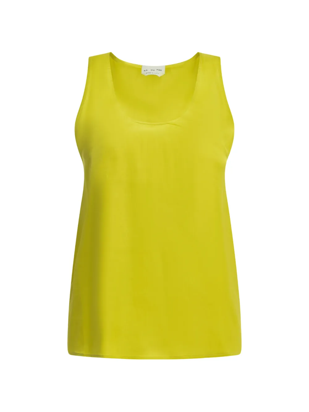 SA SU PHI scoop-neck tank top - Giallo